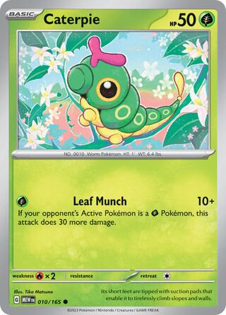 Caterpie 010/165 - Scarlet & Violet 160