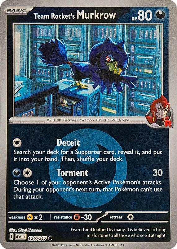 Team Rocket's Murkrow 126/217 - Ascended Heroes