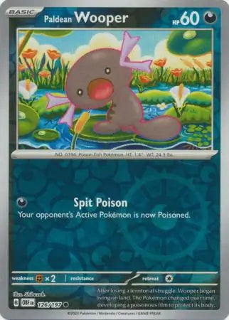 Paldean Wooper 126/197 - Obsidian Flames