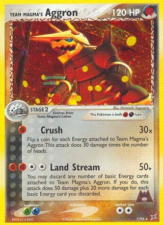 Team Magma's Aggron 7/95 - Team Magma vs Team Aqua