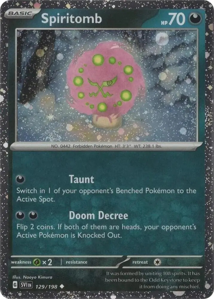 Spiritomb Cosmos Holo 129 - Scarlet & Violet Promos