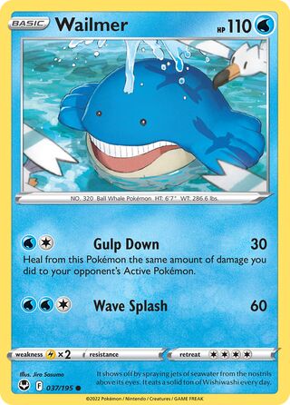 Wailmer 037/195 - Silver Tempest