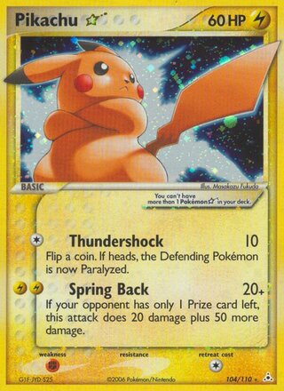 Pikachu ☆ 104/110 - Holon Phantoms
