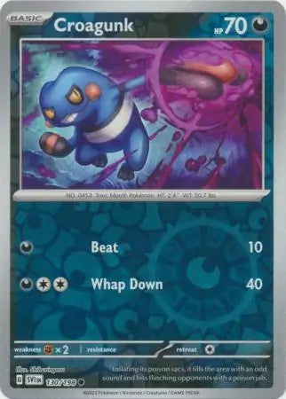Croagunk 130/198 - Scarlet & Violet Base