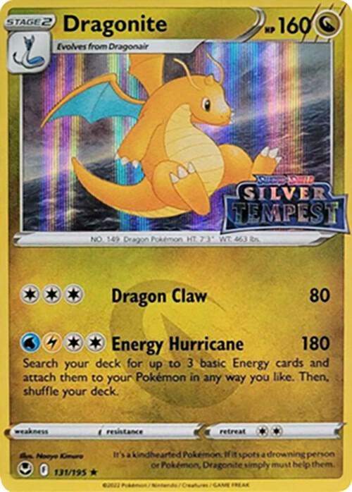 Dragonite Silver Tempest Stamped 131 - Sword & Shield Promo