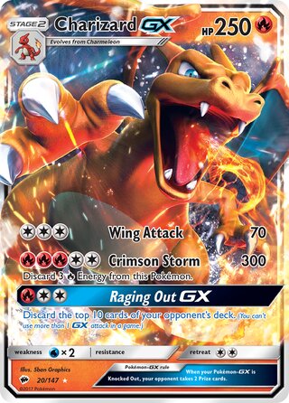 Charizard-GX 20/147 - Burning Shadows