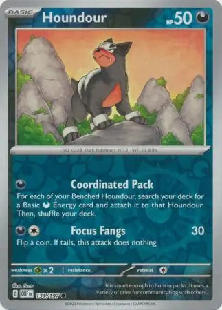 Houndour 131/197 - Obsidian Flames