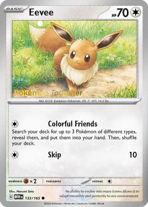 Eevee Pokemon Together 133 - Miscellaneous Promos
