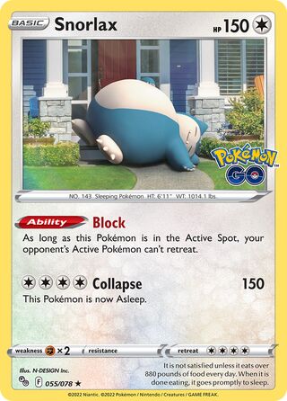 Snorlax 055/078 - Pokémon GO