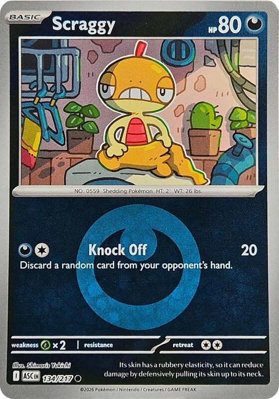 Scraggy 134/217 - Ascended Heroes