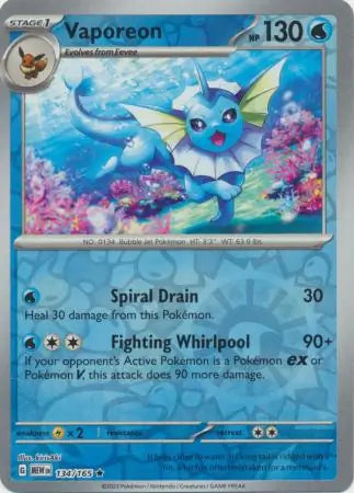 Vaporeon 134/165 - Scarlet & Violet 151