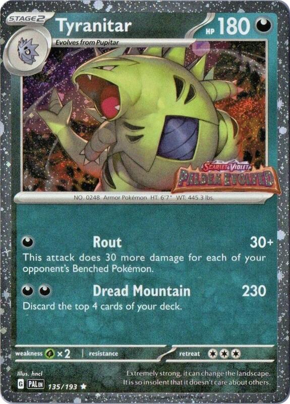 Tyranitar Paldea Evolved Stamp 135 - Miscellaneous Promos