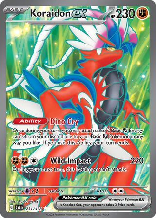 Koraidon ex 231/198 - Scarlet & Violet Base