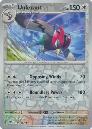 Unfezant 135/162 - Temporal Forces