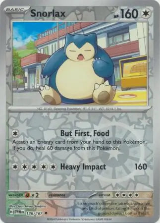 Snorlax 136/167 - Twilight Masquerade