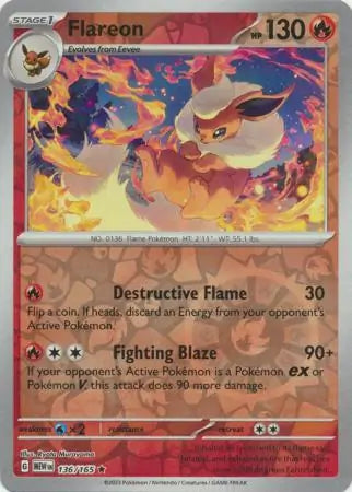 Flareon 136/165 - Scarlet & Violet 151