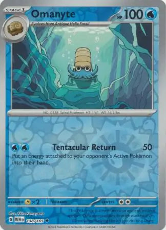 Omanyte 138/165 - Scarlet & Violet 151