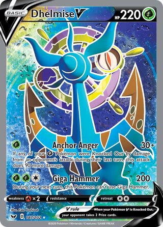 Dhelmise V 187/202 - Sword & Shield Base