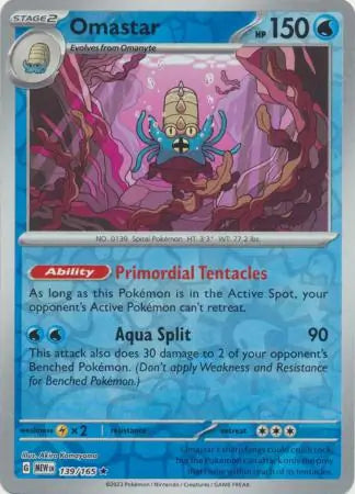 Omastar 139/165 - Scarlet & Violet 151