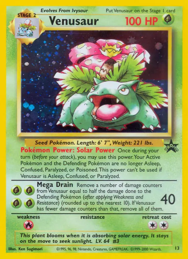 Venusaur 13 - WOTC Promo