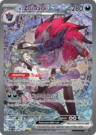 N's Zoroark ex 286/217 - Ascended Heroes
