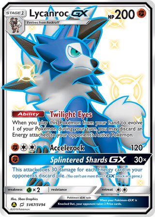 Lycanroc-GX SV67/SV94 - Hidden Fates