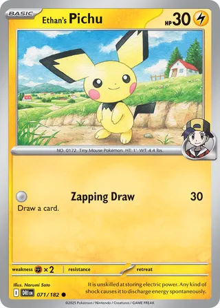 Ethan's Pichu 071/182 - Destined Rivals