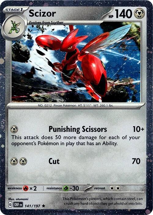Scizor Cosmos Holo 141 - Miscellaneous Promos