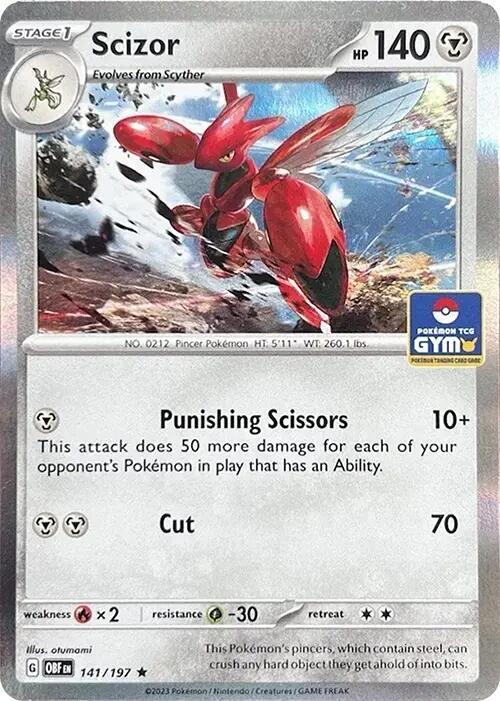 Scizor Pokemon Gym Promo 141 - Miscellaneous Promos