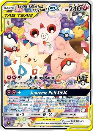 Togepi & Cleffa & Igglybuff GX 143a - Alternate Art Promos