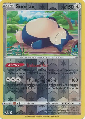Snorlax 143/196 - Lost Origin