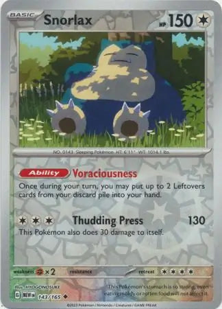 Snorlax 143/165 - Scarlet & Violet 151