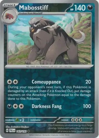 Mabosstiff 143/193 - Paldea Evolved