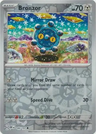Bronzor 144/197 - Obsidian Flames
