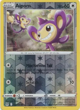 Aipom 144/196 - Lost Origin
