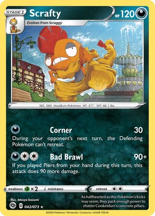 Scrafty 042/073 - Champion's Path