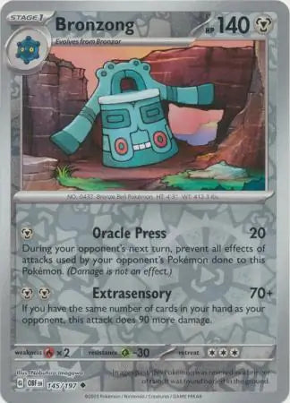 Bronzong 145/197 - Obsidian Flames