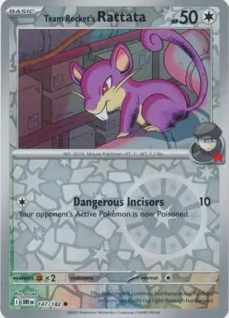 Team Rocket's Rattata 147/182 - Destined Rivals