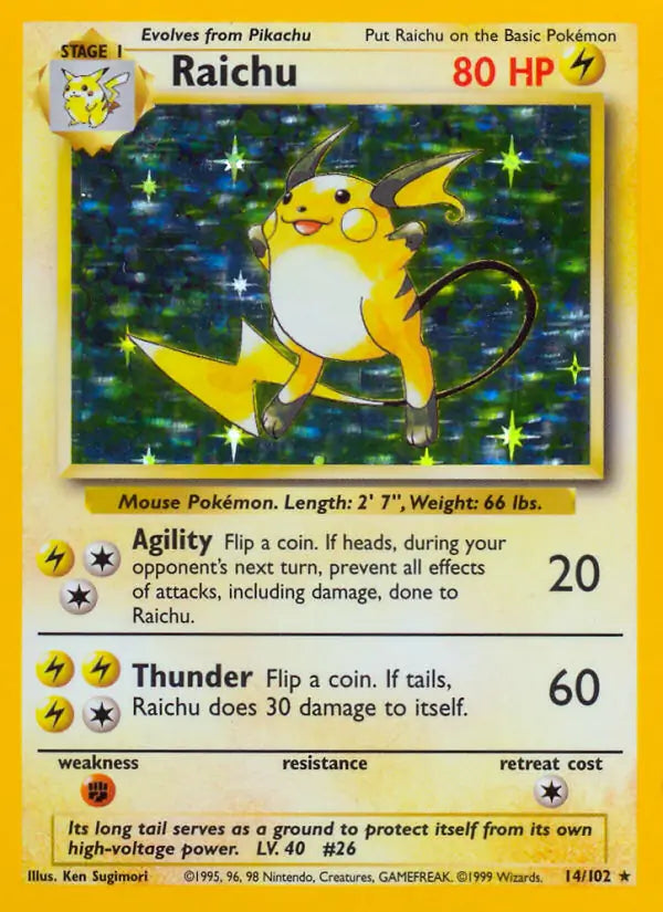 Raichu 14/102 - Base Set