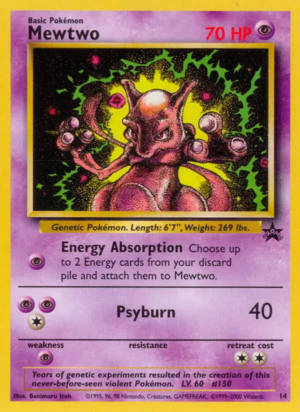 Mewtwo 14 - WOTC Promo