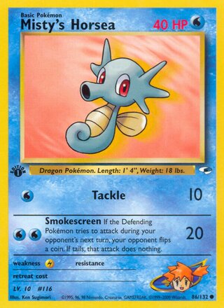Misty's Horsea 86/132 - Gym Heroes