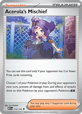 Acerola's Mischief 113/132 - Mega Evolution Base