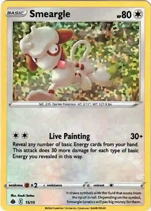 Smeargle 15 - Mcdonald's Promos 2022