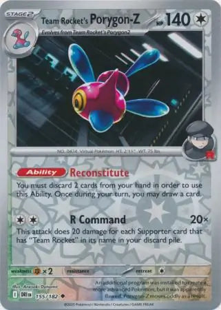 Team Rocket's Porygon-Z 155/182 - Destined Rivals