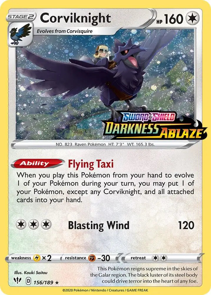 Corviknight Darkness Ablaze Stamped 156 - Miscellaneous Promos