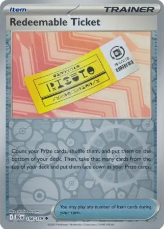 Redeemable Ticket 156/159 - Journey Together