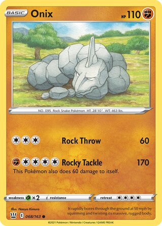 Onix 068/163 - Battle Styles