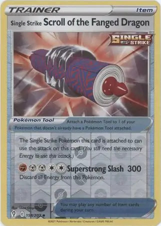 Single Strike Scroll of the Fanged Dragon 158/203 - Evolving Skies