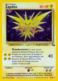 Zapdos 15/62 - Fossil
