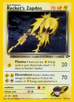 Rocket's Zapdos 15/132 - Gym Challenge